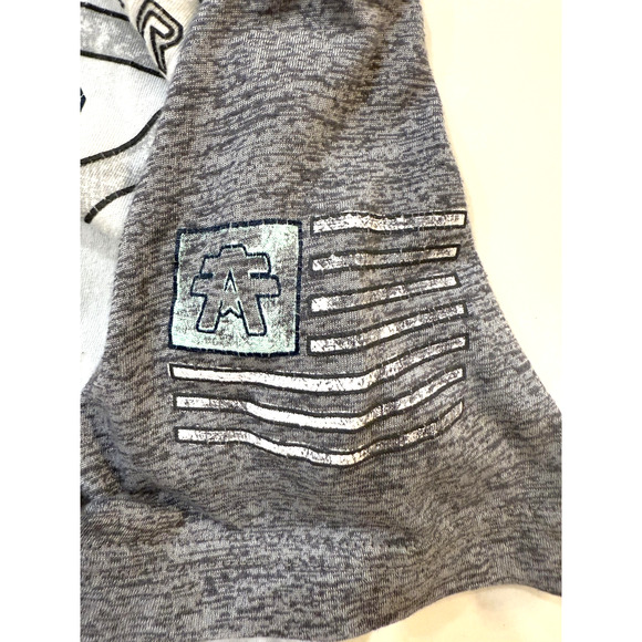 American Fighter Shirt Mens Medium White Raglan Athletic Y2K Streetwear Fader - Picture 9 of 9